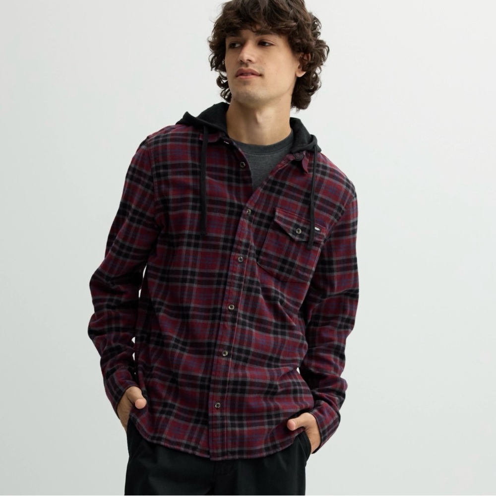 Vans Youth Lawler Button Front Hoodie New XL